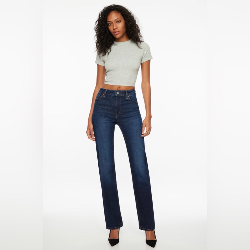 5 for $25 // Dynamite Chiara slim straight jeans dark blue size 29/8 but fit big